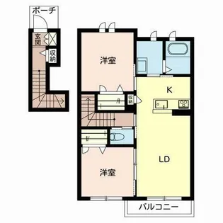 ブライト グリーンII【0202号室】の間取り