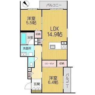 シャーメゾン amana (アマナ)【0102号室】の間取り