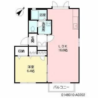 コーポウォームライフ A棟【A0202号室】の間取り