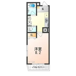 ブライト日根野【3階】の間取り