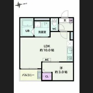 Jack korakuⅡ【1階】の間取り