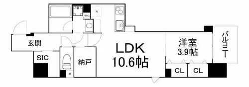 アーバネックス堺筋本町【2階】の間取り