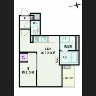 Jack korakuⅡ【2階】の間取り