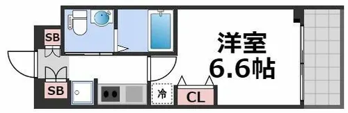 アーデンタワー本町イースト【7階】の間取り