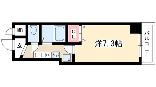 フォルトゥーナ上前津【502号室】の間取り