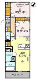 サンパティーク東町【3階】の間取り