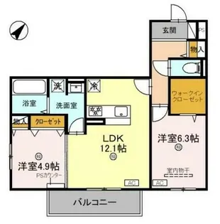 サンパティーク東町【3階】の間取り