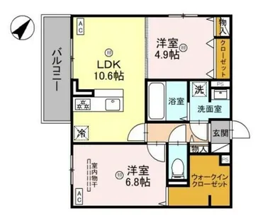 サンパティーク東町【3階】の間取り
