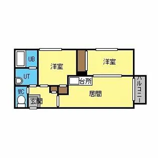 メゾンド桜【4階】の間取り