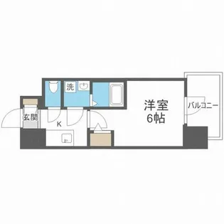 エスリード弁天町グランツ【9階】の間取り