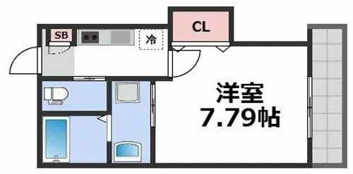 KTIレジデンス弥刀【1階】の間取り