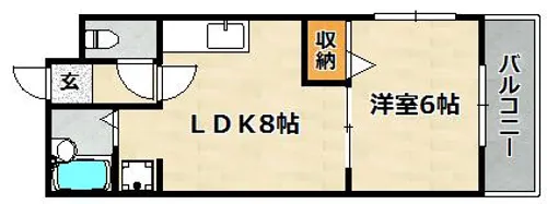 YOUCOURT【303号室】の間取り