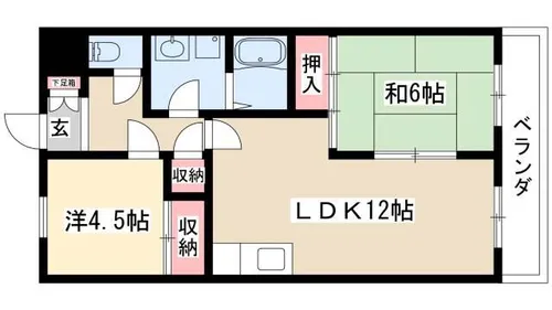 カーサ金山【7階】の間取り