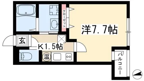 瑞穂が丘ビリーブ館【105号室】の間取り