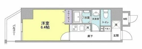 IBERIS COURT【8階】の間取り