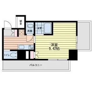 ルネ日本橋アネーロ【1204号室】の間取り