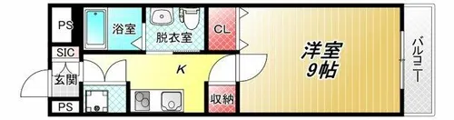 インパレス小阪【2階】の間取り