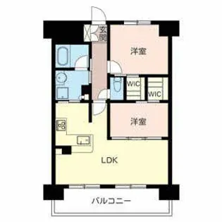 パークメゾン靱公園【0703号室】の間取り