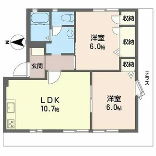 リベール藤【0103号室】の間取り
