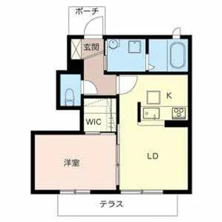 リバーシャトーなかもず【0106号室】の間取り