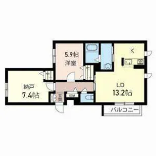 ピナ・ヒルズ千里山【3階】の間取り