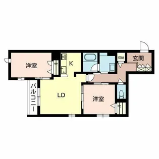 Shamaison La Glycine【0203号室】の間取り