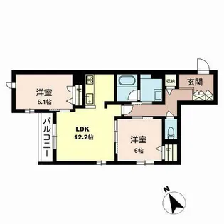 Shamaison La Glycine【0203号室】の間取り