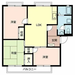 ヴィラ錦【C201号室】の間取り