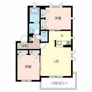シャーメゾン陽明E棟【E208号室】の間取り