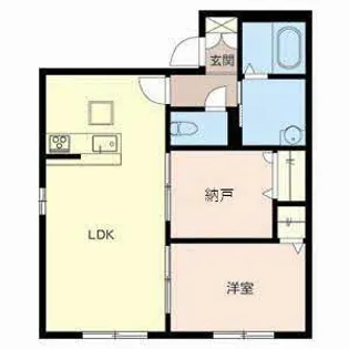 ヴィラ 東香里園町【0102号室】の間取り