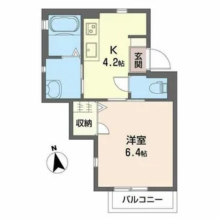 カサ サンボンギ【0203号室】の間取り