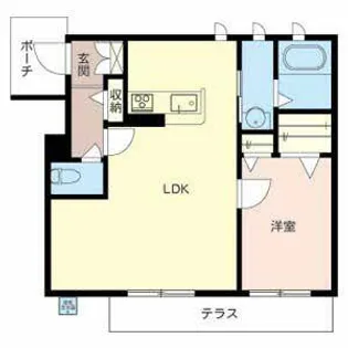 ボヌール FUJI【0105号室】の間取り