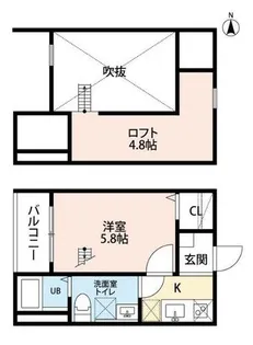 LIANGE栄生(リアンジェサコウ)【2階】の間取り