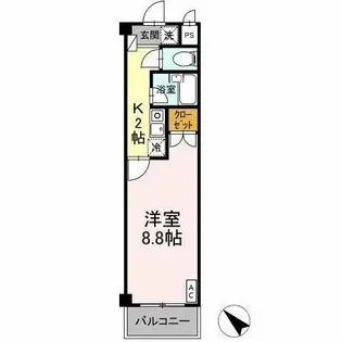 タイムD1【1202号室】の間取り