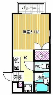 コンフォート軽里【2階】の間取り