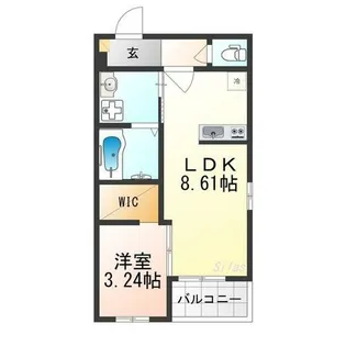 REGALEST五条大宮【3階】の間取り