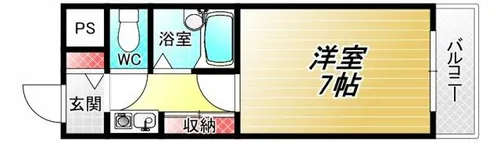 グローバルエイシン【4階】の間取り
