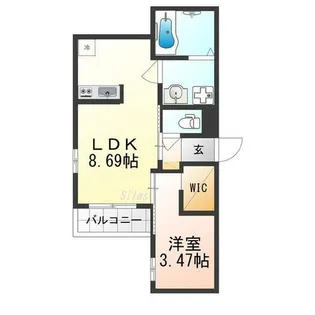 REGALEST五条大宮【1階】の間取り