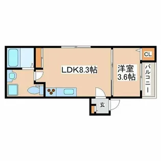 アルクグレイス【301号室】の間取り