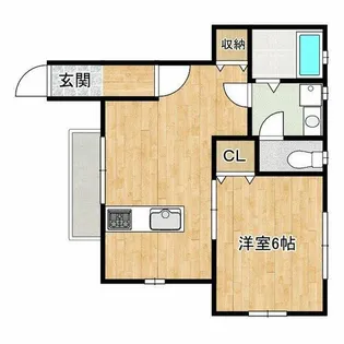 百島アパート【1階】の間取り