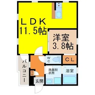 プレシャス【1階】の間取り