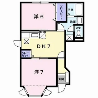 エスポワール寺畔 B【1階】の間取り