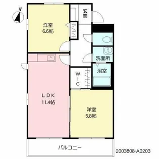 ヴィラ・アンボワーズ【3階】の間取り