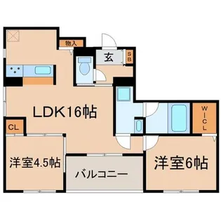 グランディール【3階】の間取り