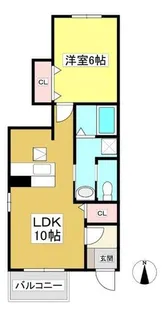 ソレイユ23【1階】の間取り