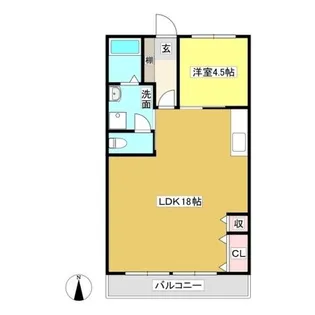 メゾン長田【201号室】の間取り