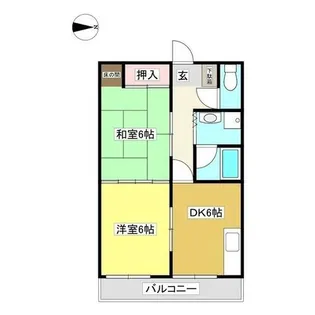 レジデンス貴吉【401号室】の間取り