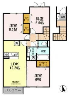パインガーデン【2階】の間取り