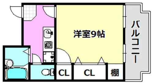 穂積マンション【601号室】の間取り