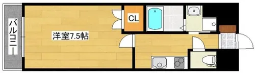 リファレンス小倉駅前【1203号室】の間取り